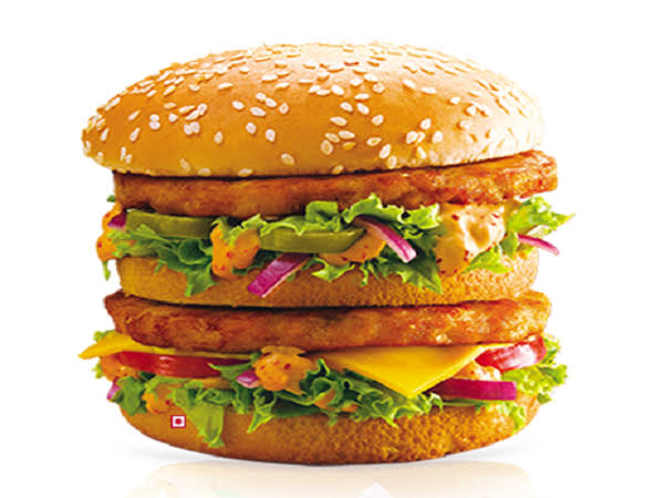 double ducker chicken burger